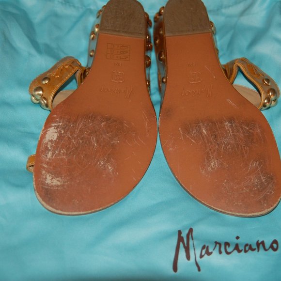 Marciano Callista Leather Wedge Sandals - Picture 4 of 4